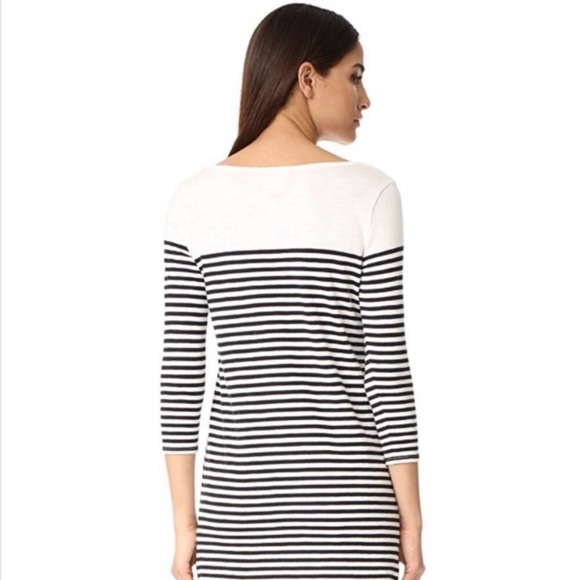 Joie ivory and black striped dress - Picture 2 of 8
